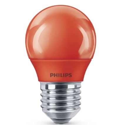 Ampoule LED Philips E27/3,1W/230V rouge