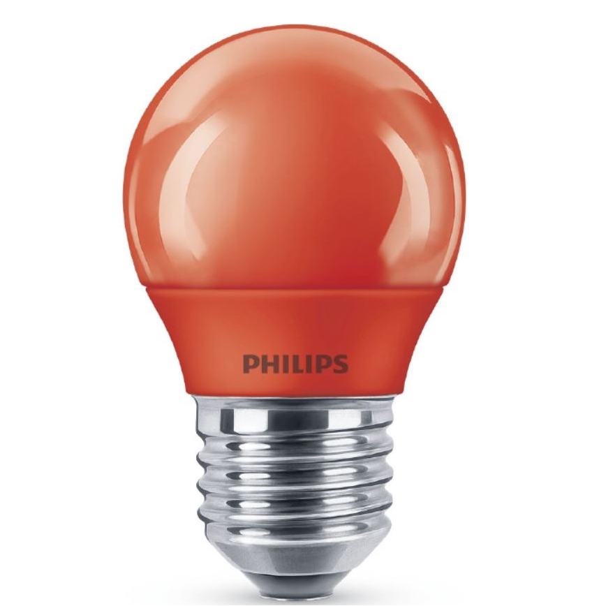 Ampoule LED Philips E27/3,1W/230V rouge