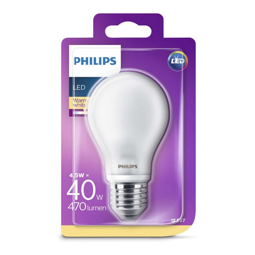 Ampoule LED Philips E27/4,5W/230V 2700K