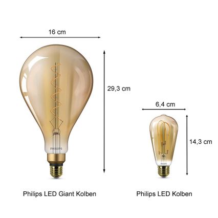 Ampoule LED Philips E27/5W/230V 2000K - VINTAGE