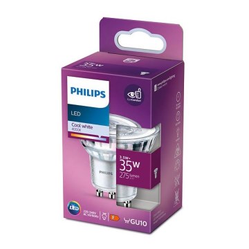 Ampoule LED Philips GU10/3,5W/230V 4000K