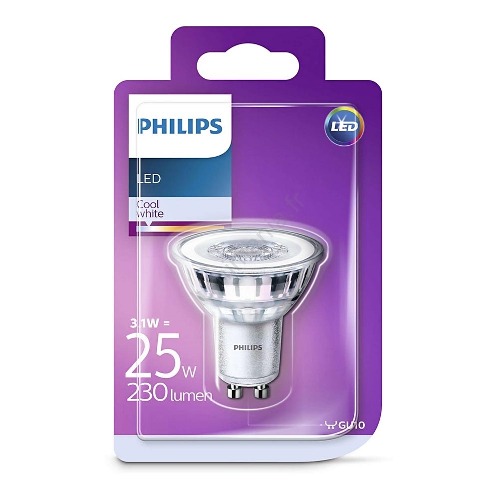 Ampoule LED Philips GU10/3W/230V 4000K Lumimania