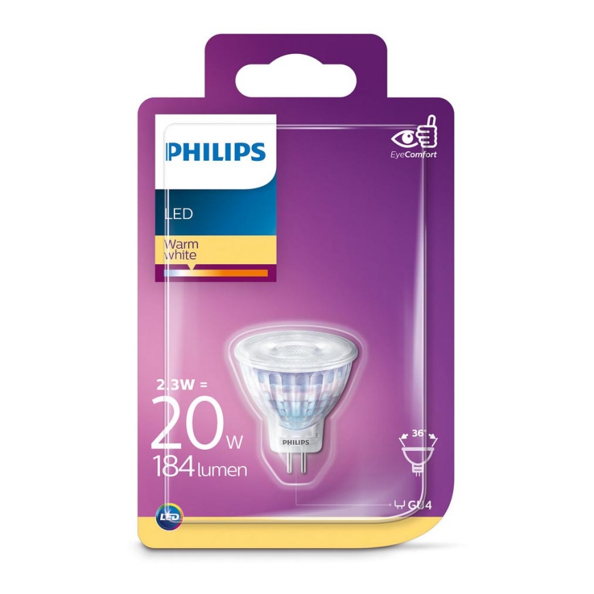 Ampoule LED Philips GU4/2.3W/12V 2700K