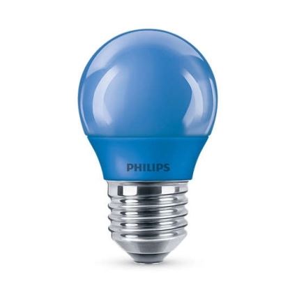 Ampoule LED Philips P45 E27/3,1W/230V bleu