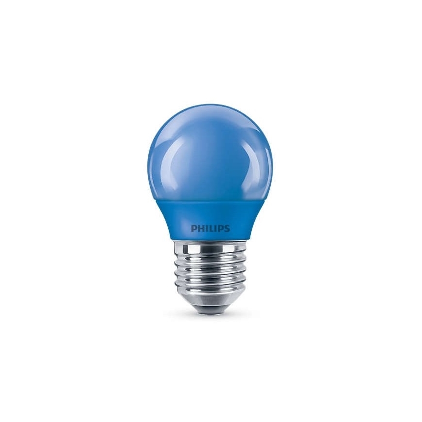Ampoule LED Philips P45 E27/3,1W/230V bleu