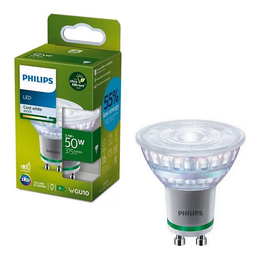 Ampoule LED Philips PAR16 GU10/2,1W/230V 4000K