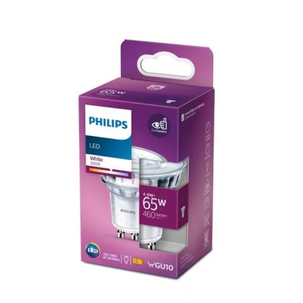 Ampoule LED Philips PAR16 GU10/4,9W/230V 3000K