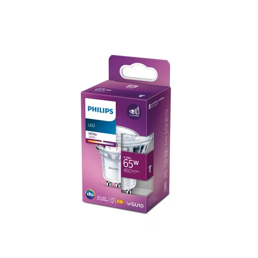 Ampoule LED Philips PAR16 GU10/4,9W/230V 3000K