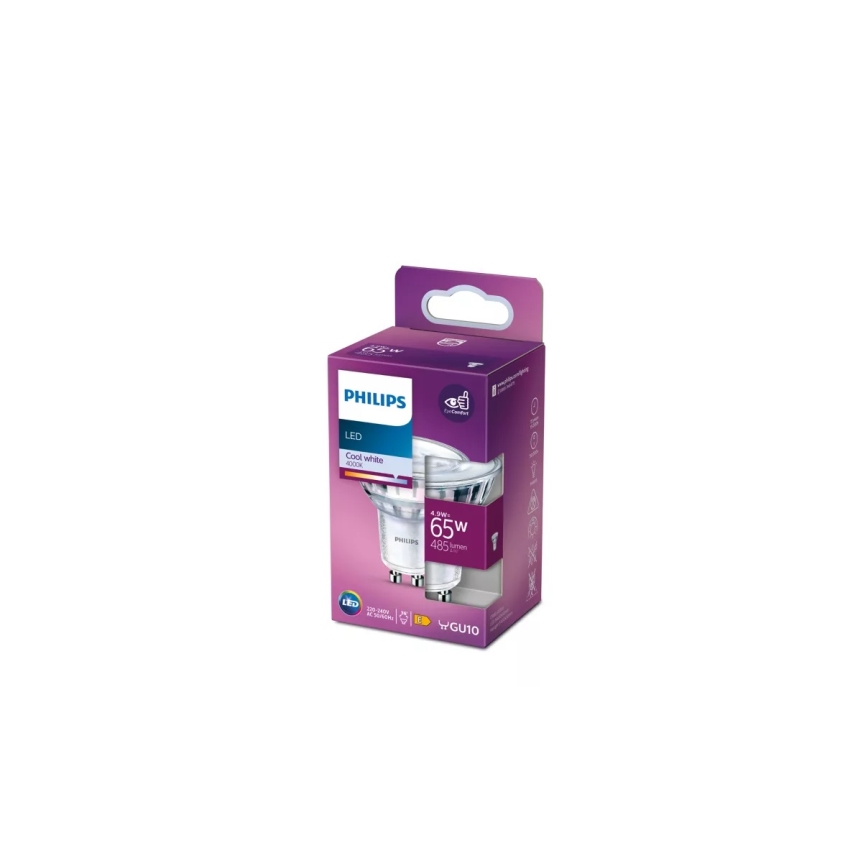 Ampoule LED Philips PAR16 GU10/4,9W/230V 4000K