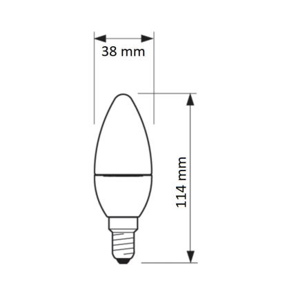 Ampoule LED Philips SCENE SWITCH B38 E14/5,5W/230V 2200K-2700K