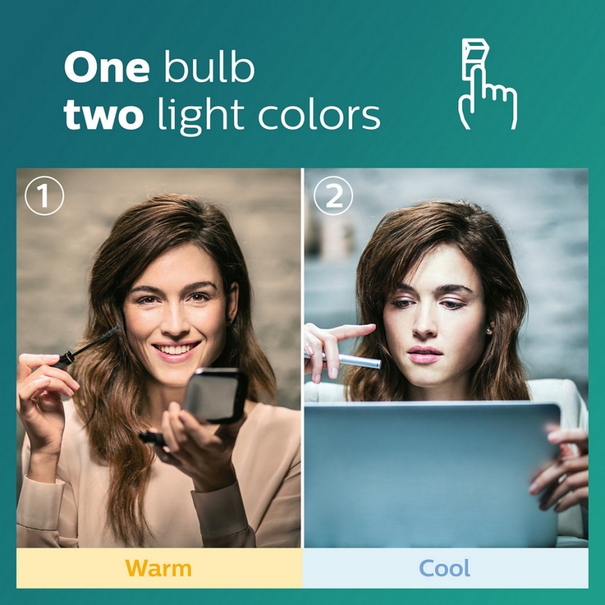 Ampoule LED Philips SCENE SWITCH GU10/5W/230V 2700K/4000K
