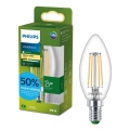 Ampoule LED Philips ULTRAEFFICIENT VINTAGE B35 E14/1,2W/230V 2700K