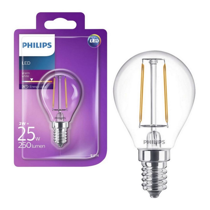 Ampoule LED Philips VINTAGE E14/2W/230V 2700K