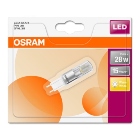 Ampoule LED PIN GY6,35/2,4W/12V 2700K - Osram