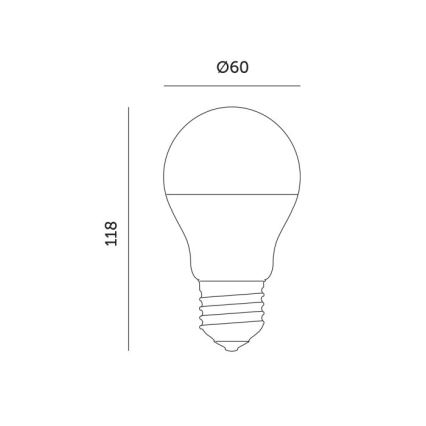 Ampoule LED pour la croissance des plantes PLANTY E27/11W/230V 1200K blanc