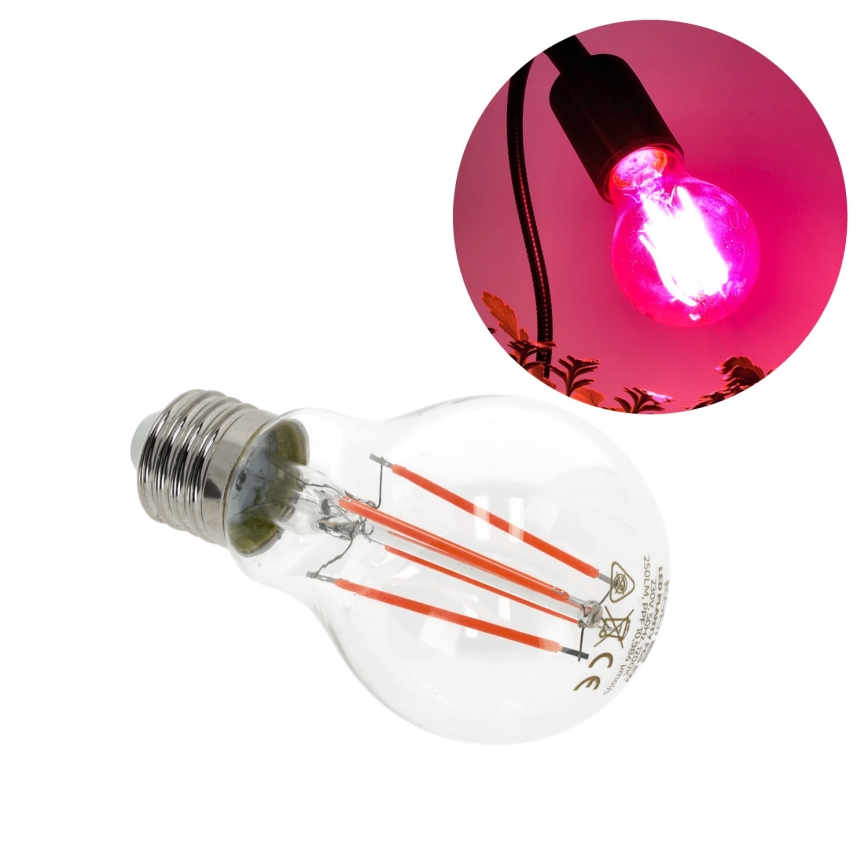 Ampoule LED pour la croissance des plantes VITABLOOM E27/8W/230V 1200K - Brilagi