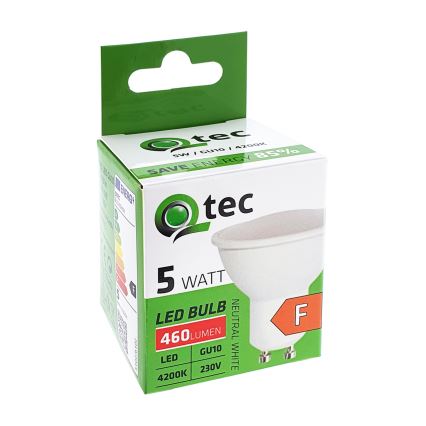 Ampoule LED Qtec GU10/5W/230V 4200K