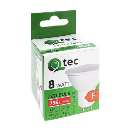 Ampoule LED Qtec GU10/8W/230V 4200K