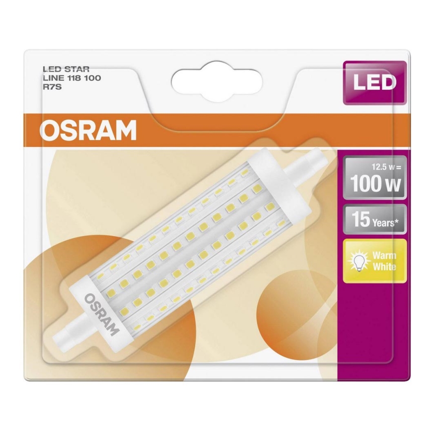 Ampoule LED R7s/12,5W/230V 2700K - Osram 118 mm