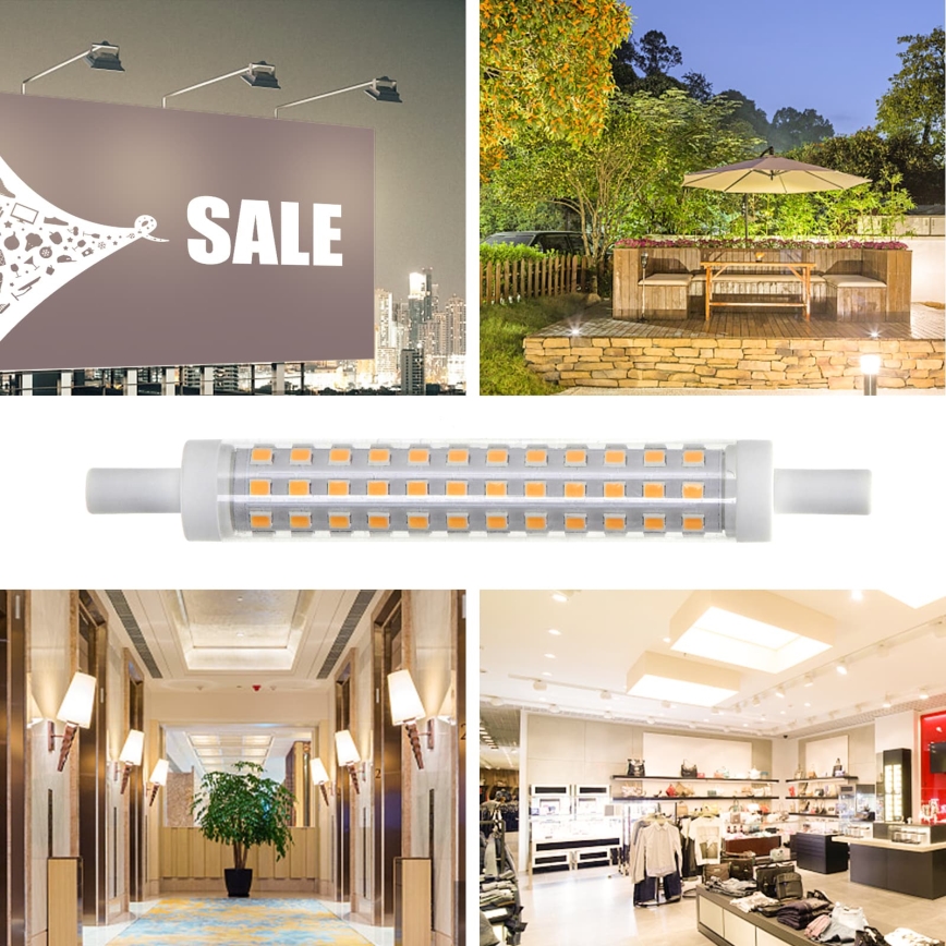 Ampoule LED R7S/9W/230V 3000K - Aigostar