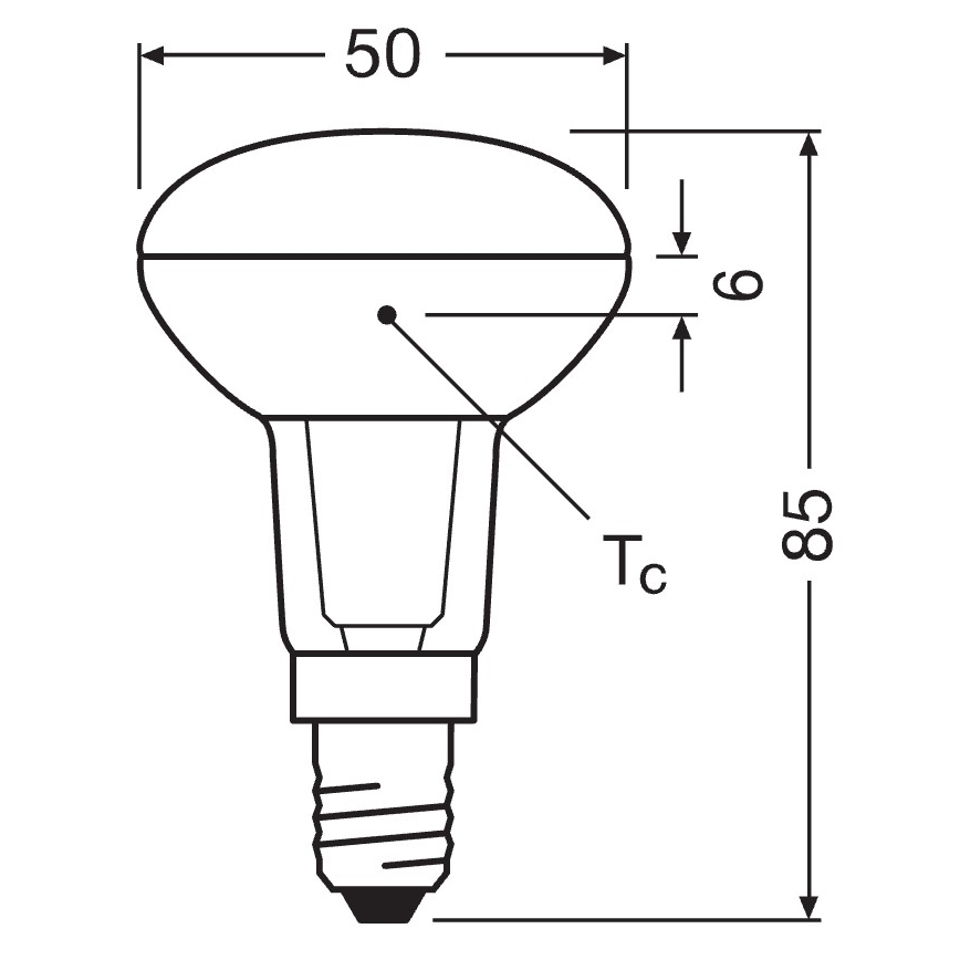 Ampoule LED réflecteur E14/4,3W/230V 2700K