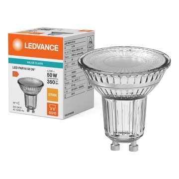 Ampoule LED réflecteur PAR16 GU10/4,3W/230V 2700K 36° - Ledvance