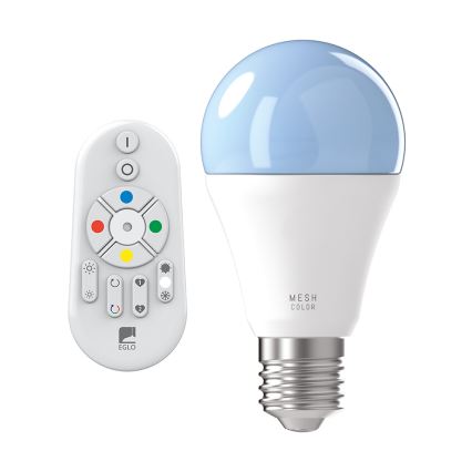 Ampoule LED RGB à intensité modulable CONNECT E27/9W + télécommande - Eglo