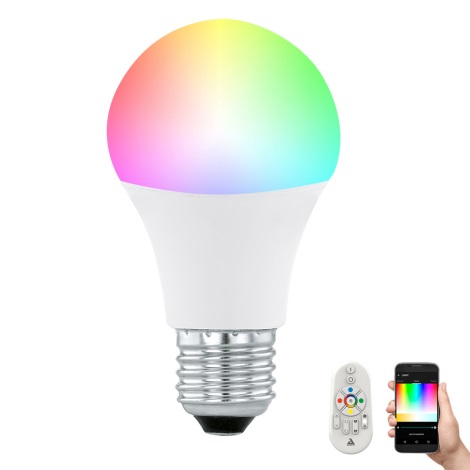 Ampoule LED RGB à intensité modulable CONNECT E27/9W +