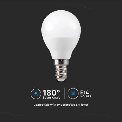 Ampoule LED RGB à intensité variable P45 E14/4,8W/230V 3000K + télécommande