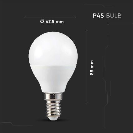 Ampoule LED RGB à intensité variable P45 E14/4,8W/230V 3000K + télécommande