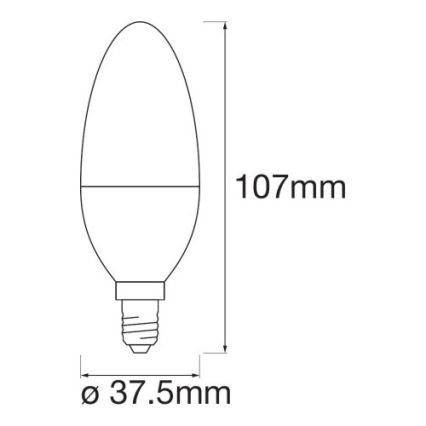 Ampoule LED RGB à intensité variable SMART + E14 / 5W / 230V 2700K-6500K - Wi-Fi Ledvance