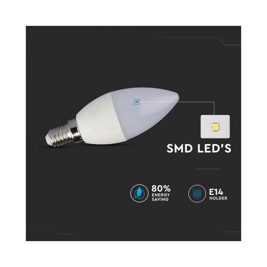 Ampoule LED RGB dimmable E14/3,5W/230V 6400K + télécommande
