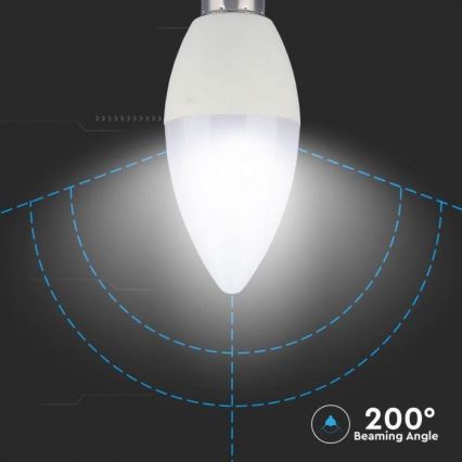 Ampoule LED RGB dimmable E14/3,5W/230V 6400K + télécommande