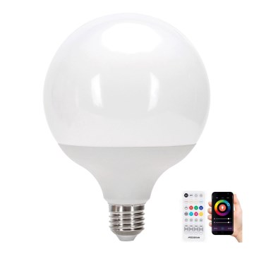 Ampoule LED RGB dimmable MESH G120 E27/18W/230V 6500K + télécommande - Aigostar