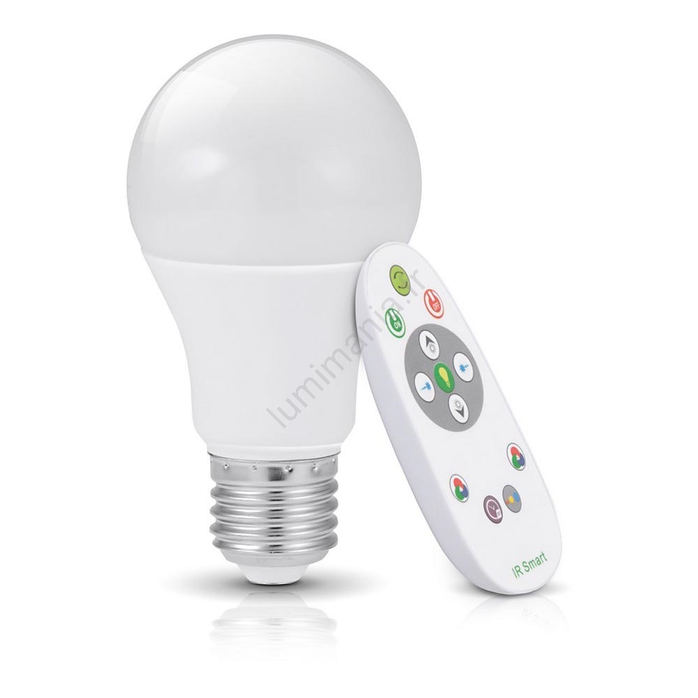 Ampoule LED RGB GS à intensité modulable avec E27/7W/230V
