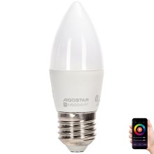 Ampoule LED RGBW C37 E27/6,5W/230V 2700-6500K - Aigostar