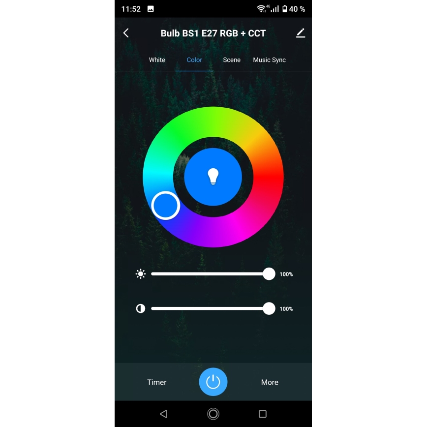 Ampoule LED RGBW dimmable GU10/5,5W/230V 3000-6500K Wi-Fi Tuya