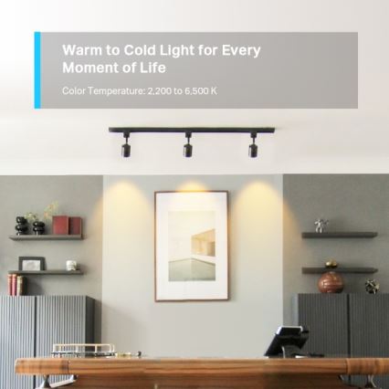 Ampoule LED RGBW dimmable GU10/3,7W/230V 2200-6500K Wi-Fi - TP-Link