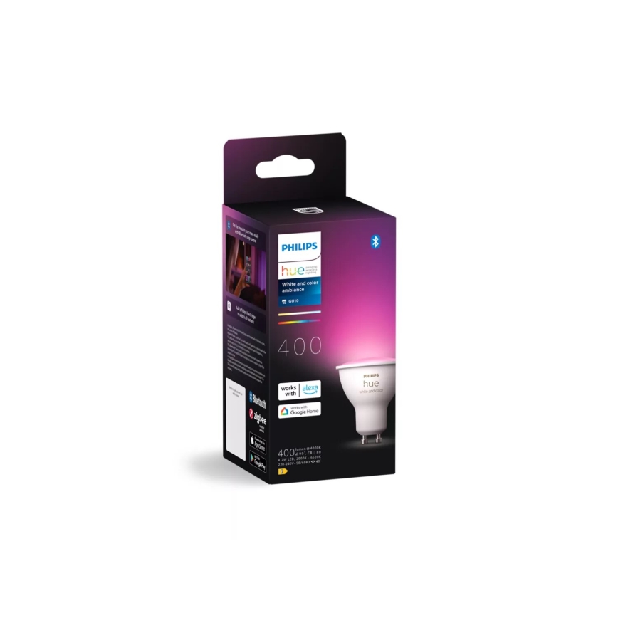 Ampoule LED RGBW dimmable Philips Hue White And Color Ambiance GU10/4,2W/230V 2000-6500K