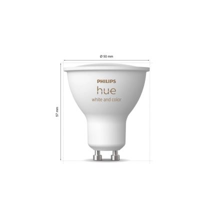 Ampoule LED RGBW dimmable Philips Hue White And Color Ambiance GU10/4,2W/230V 2000-6500K