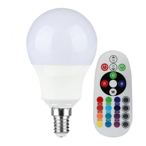 Ampoule LED RVB à intensité variable E14/3,5W/230V 4000K + télécommande