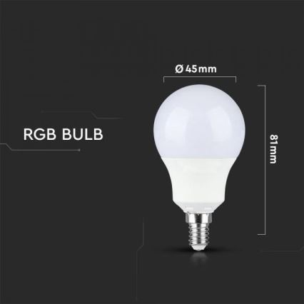 Ampoule LED RVB à intensité variable E14/3,5W/230V 4000K + télécommande