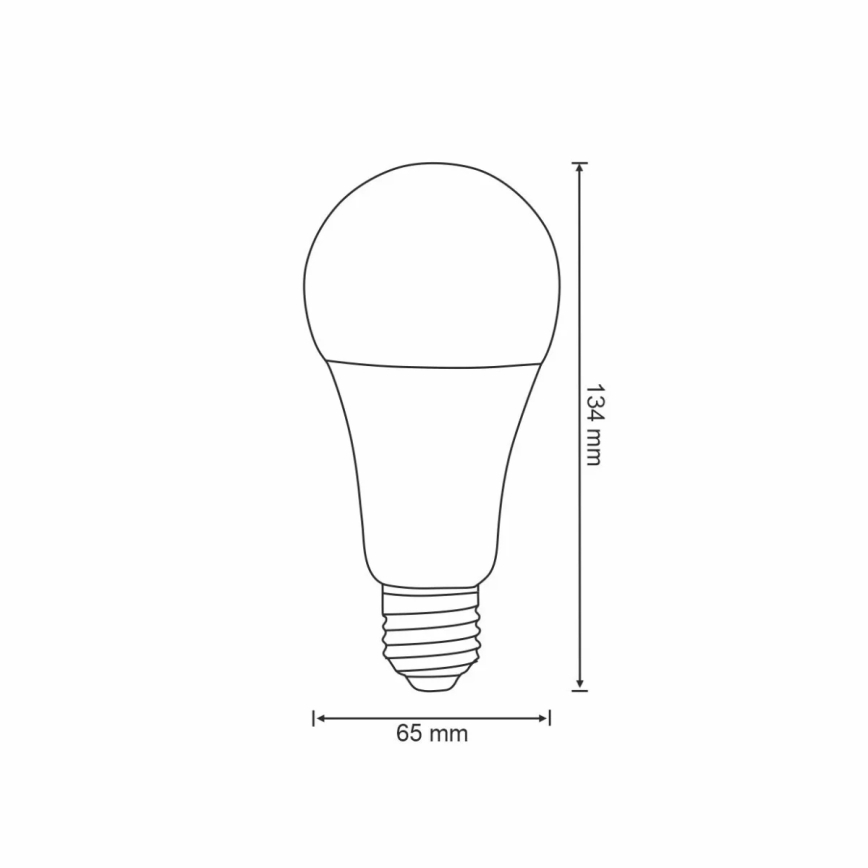 Ampoule LED RVBW à intensité variable A65 E27/11W/230V 2700-6500K Wi-Fi Tuya