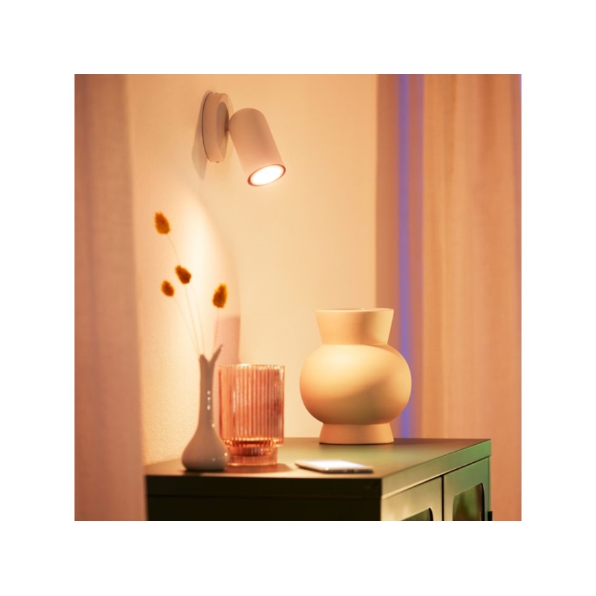 Ampoule LED RVBW à intensité variable PAR16 GU10/4,7W/230V 2200-6500K CRI 90 Wi-Fi - WiZ