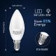 Ampoule LED RVBW C37 E14/5W/230V 3000-6500K Wi-Fi - Aigostar