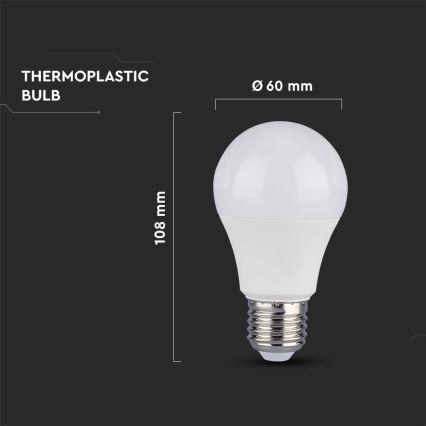 Ampoule LED SAMSUNG CHIP A60 E27/8,5W/230V 4000K