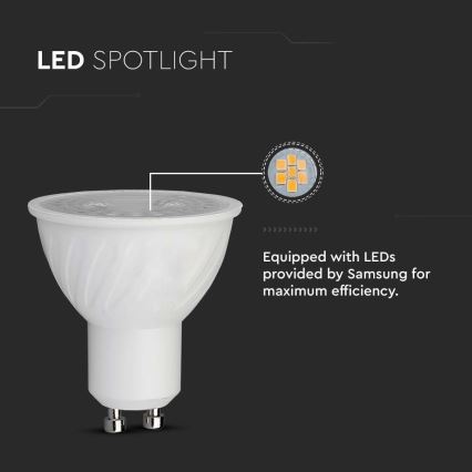 Ampoule LED SAMSUNG CHIP GU10/6W/230V 4000K