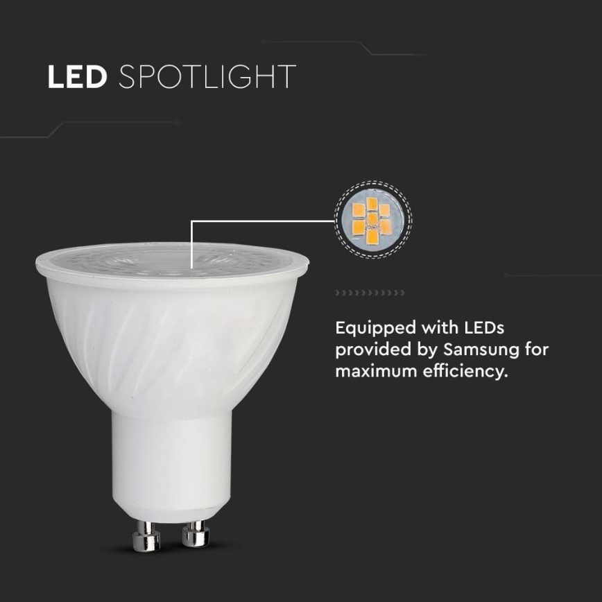 Ampoule LED SAMSUNG CHIP GU10/6W/230V 4000K
