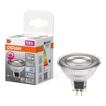 Ampoule LED spot dimmable MR16 GU5,3/6,8W/12V 4000K 36° IRC 90 - Osram
