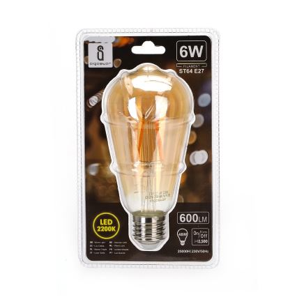 ampoule LED ST64 E27/6W/230V 2200K - Aigostar